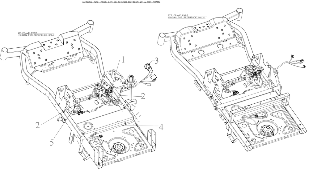 Electrical 2 Diagram and Parts List for ZT1-54KH (17CM210)(2021) Cub Cadet Lawn Tractor